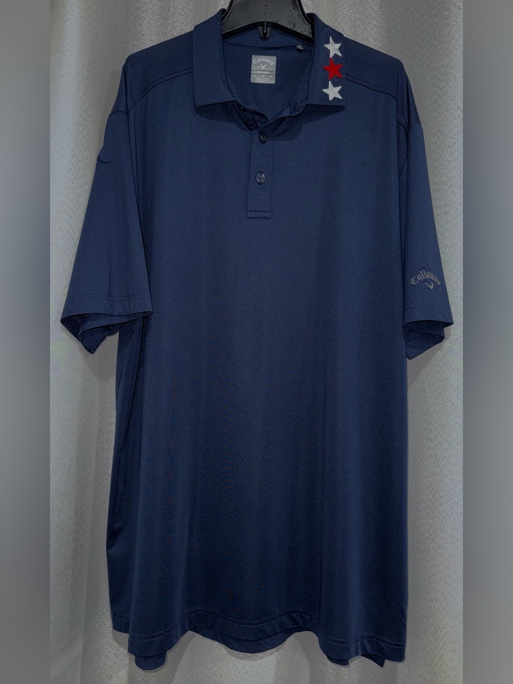 Custom USA Patriotic Callaway Golf Polo Dark Blue- Size XL